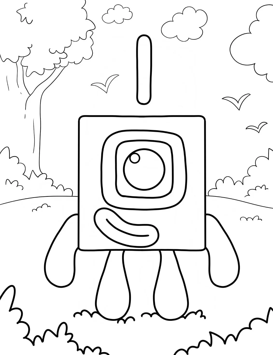 Dibujos para colorear e imprimir Numberblocks