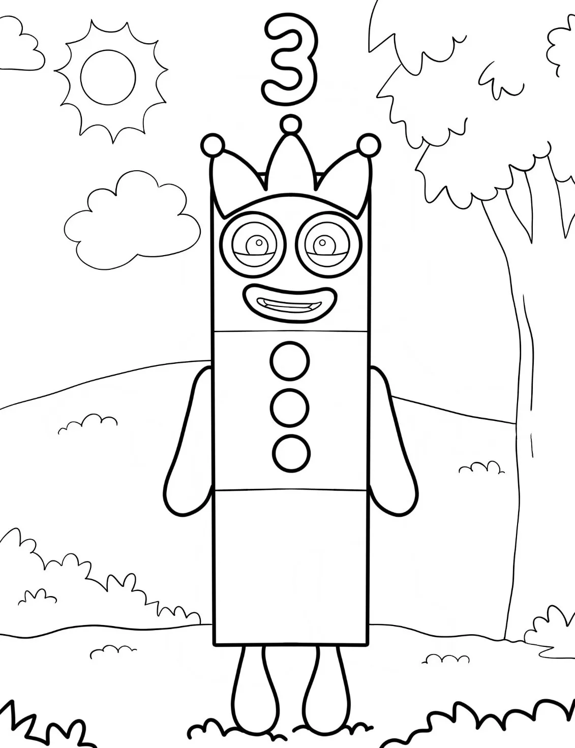 Dibujos para colorear e imprimir Numberblocks