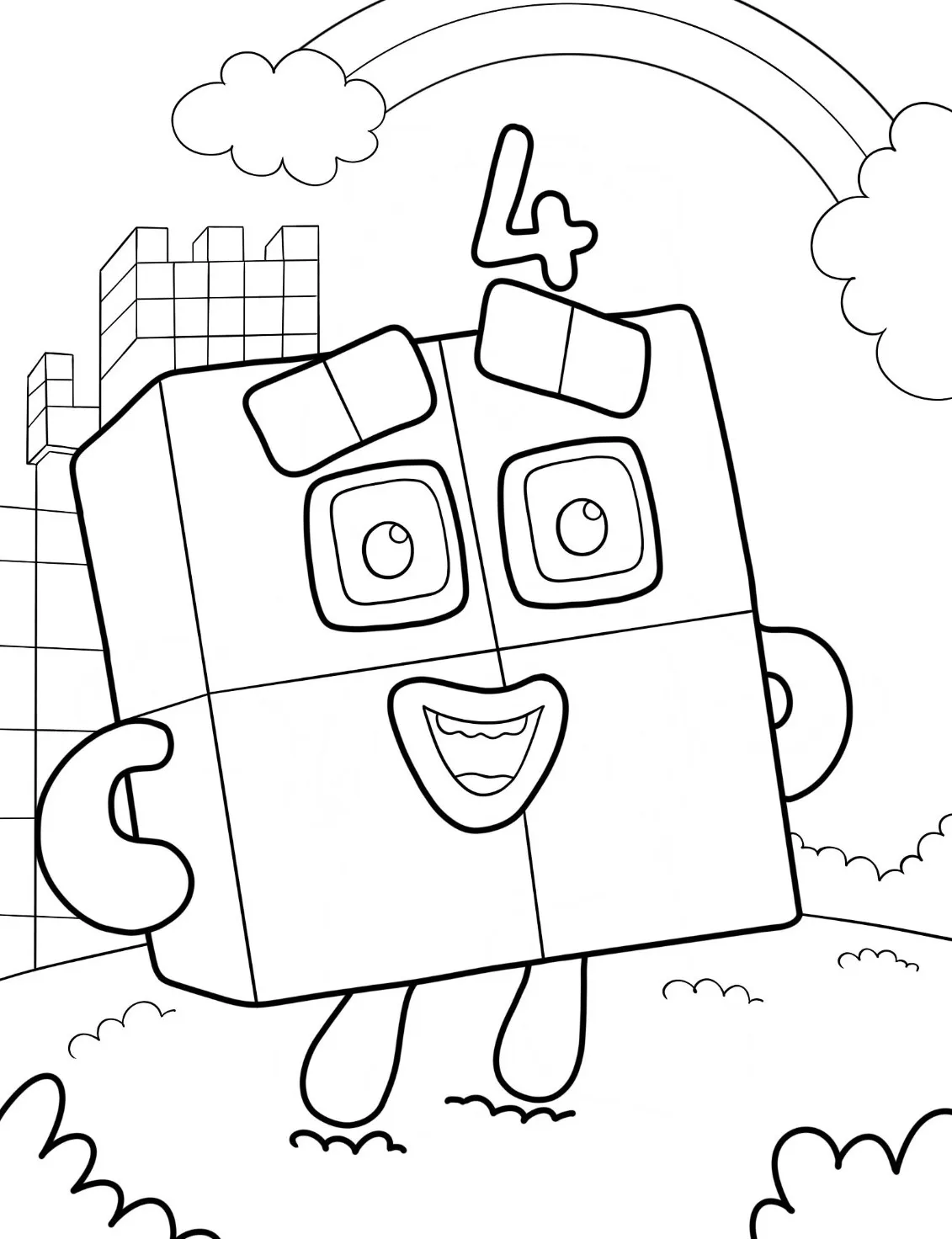 Dibujos para colorear e imprimir Numberblocks