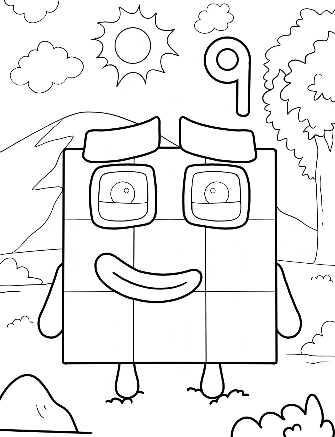 Dibujos para colorear e imprimir Numberblocks