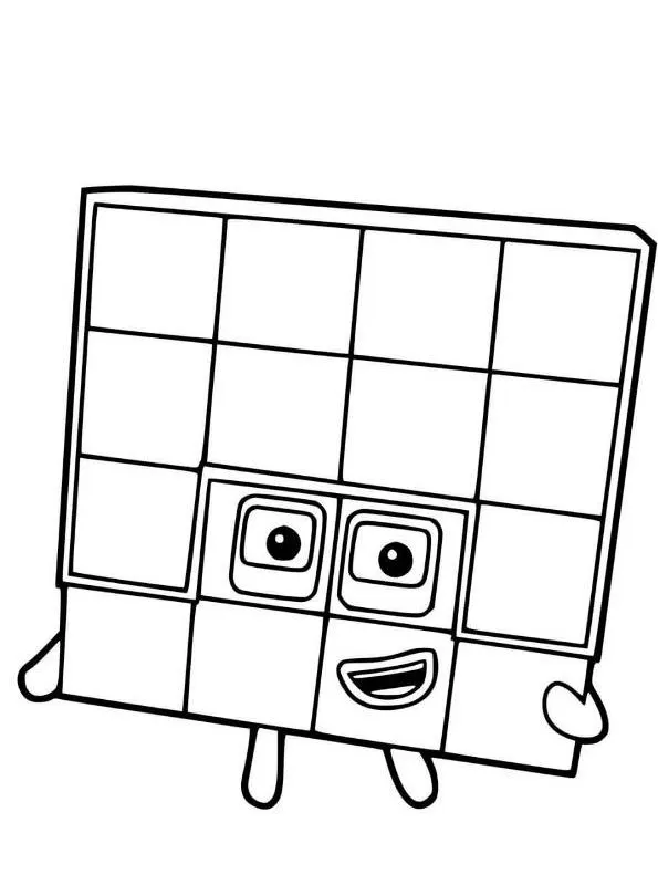 Dibujos para colorear e imprimir Numberblocks