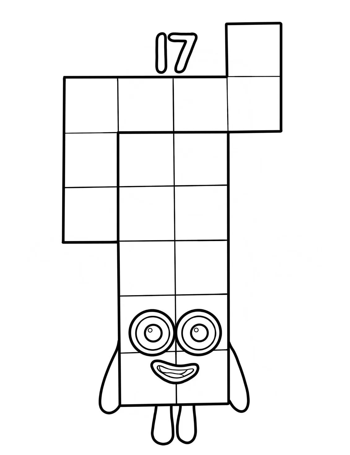 Dibujos para colorear e imprimir Numberblocks