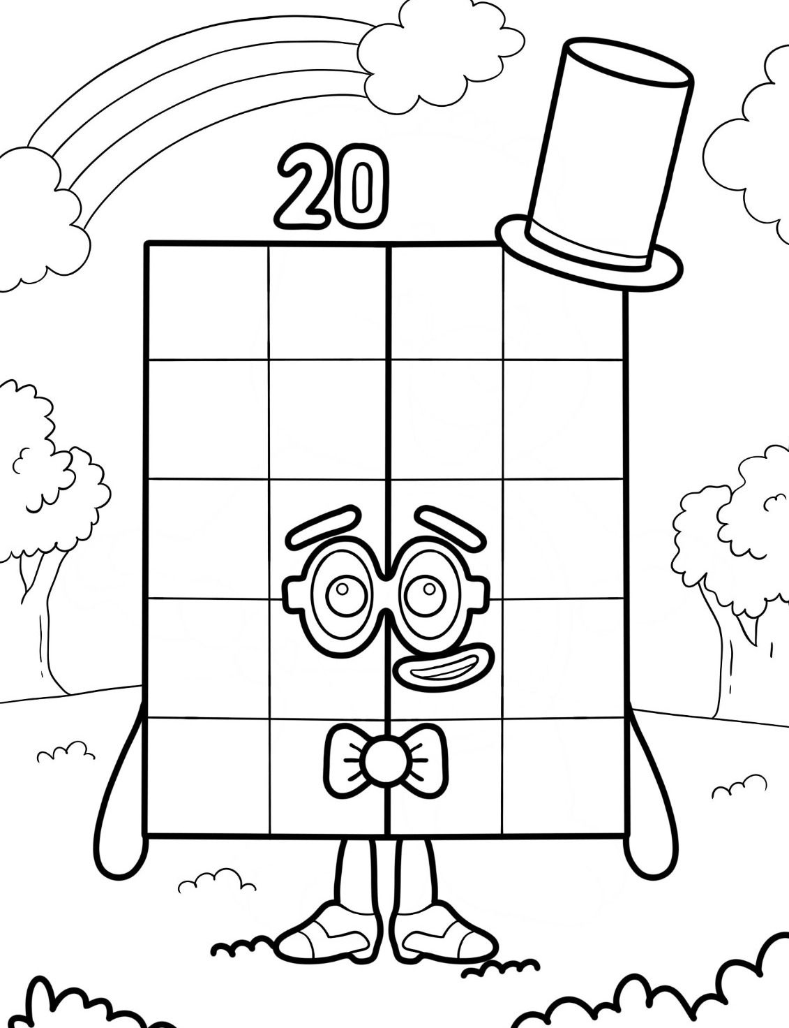 Dibujos para colorear e imprimir Numberblocks