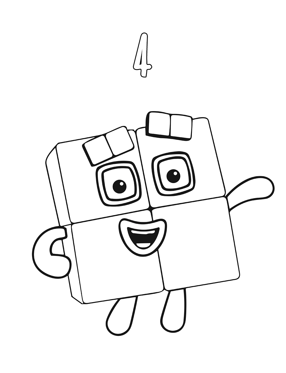 Dibujos para colorear e imprimir Numberblocks