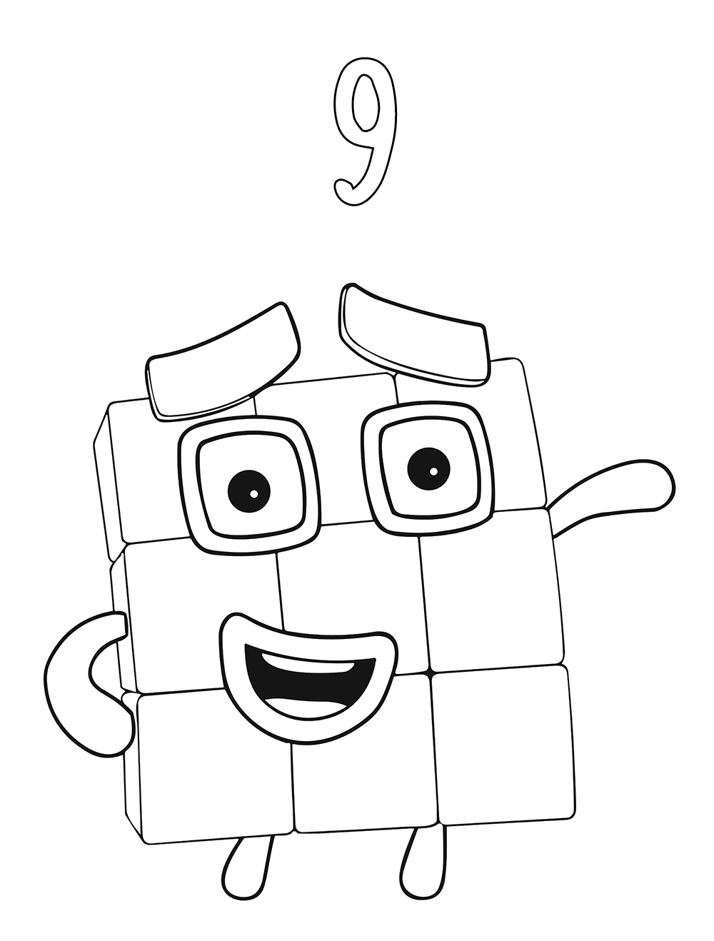 Dibujos para colorear e imprimir Numberblocks