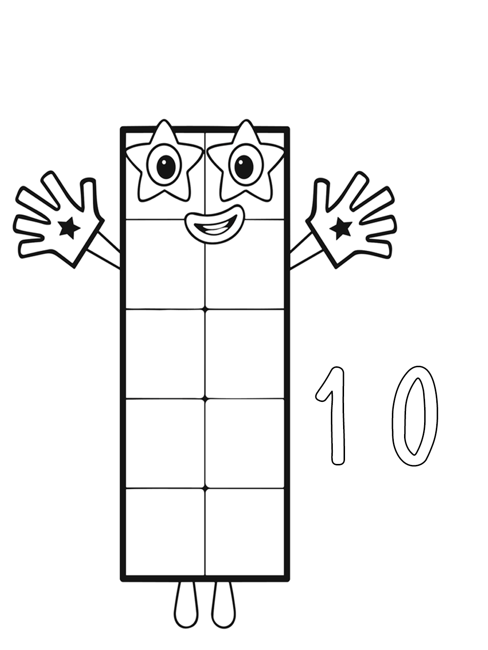 Dibujos para colorear e imprimir Numberblocks