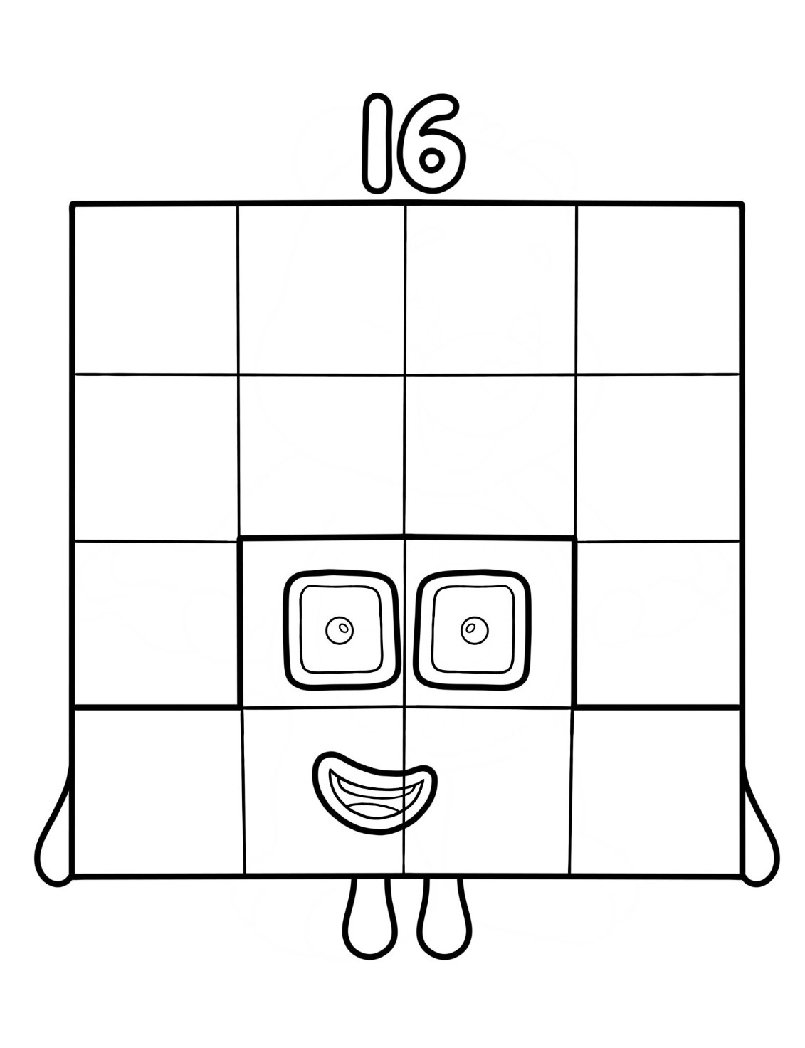 Dibujos para colorear e imprimir Numberblocks