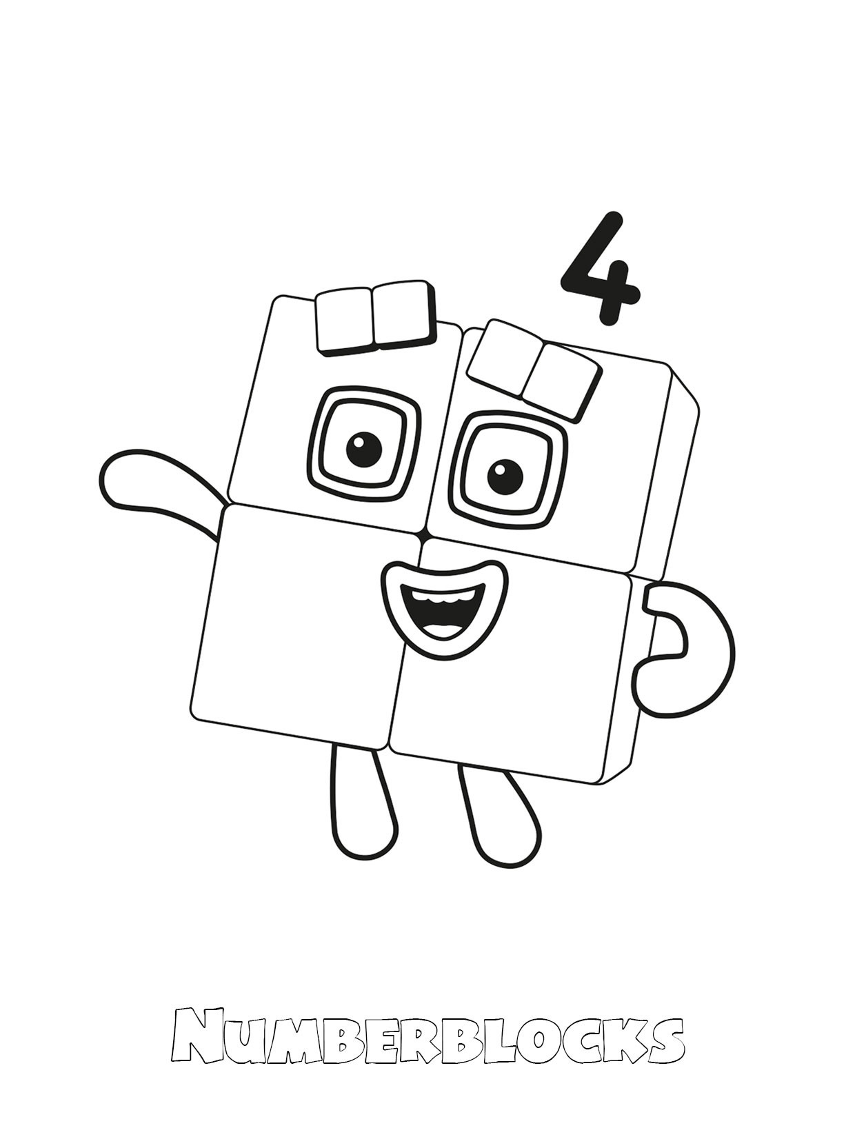 Dibujos para colorear e imprimir Numberblocks