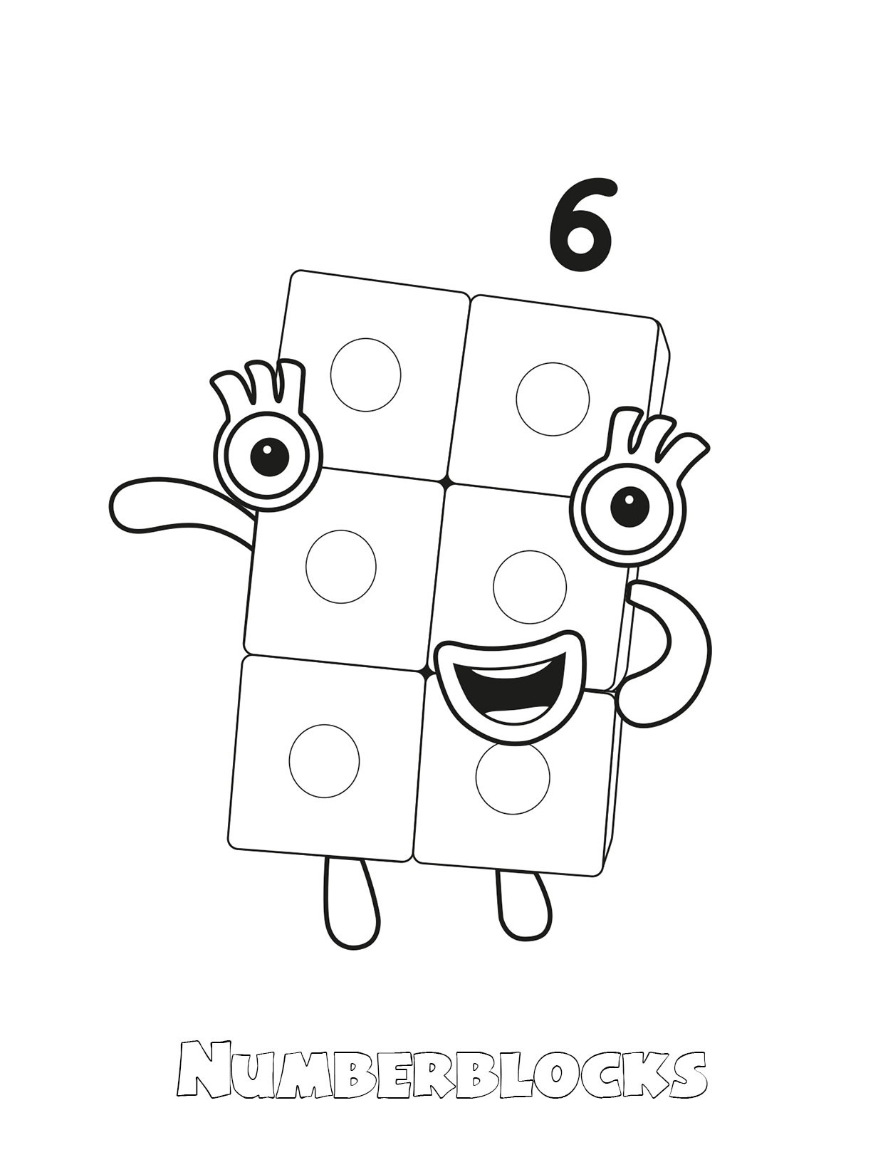 Dibujos para colorear e imprimir Numberblocks