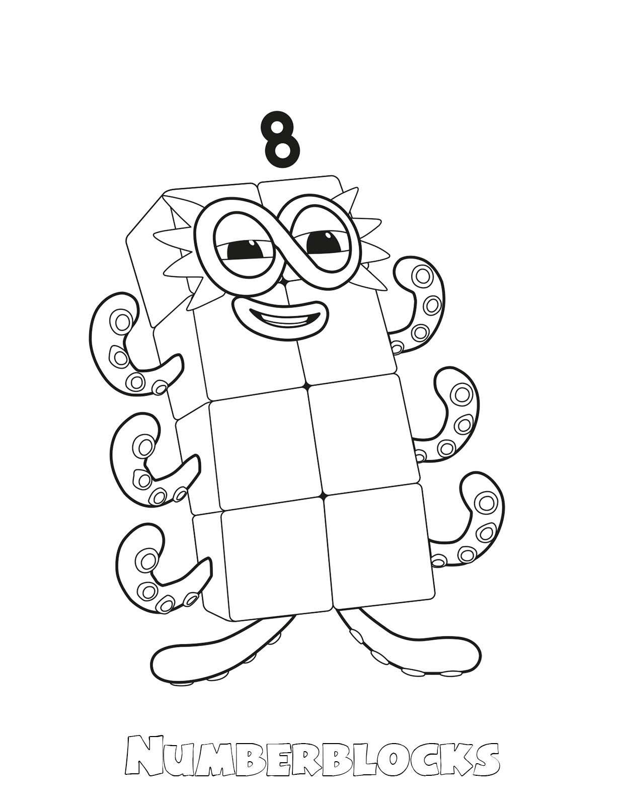 Dibujos para colorear e imprimir Numberblocks