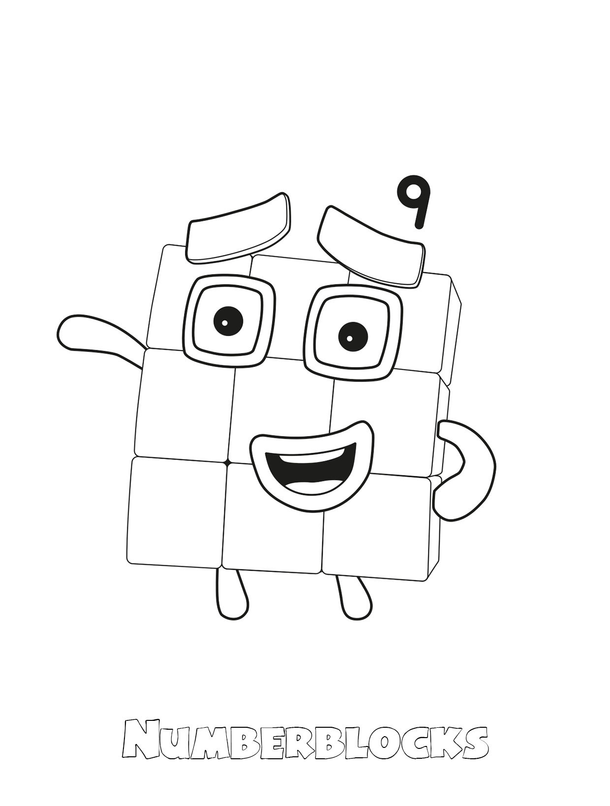 Dibujos para colorear e imprimir Numberblocks