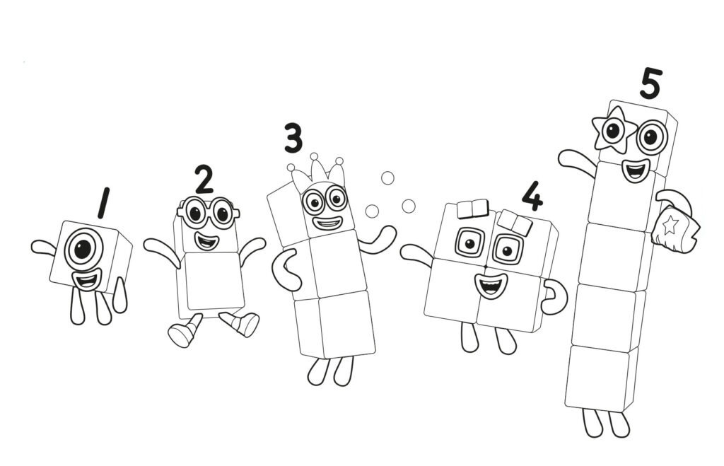 Dibujos para colorear e imprimir Numberblocks