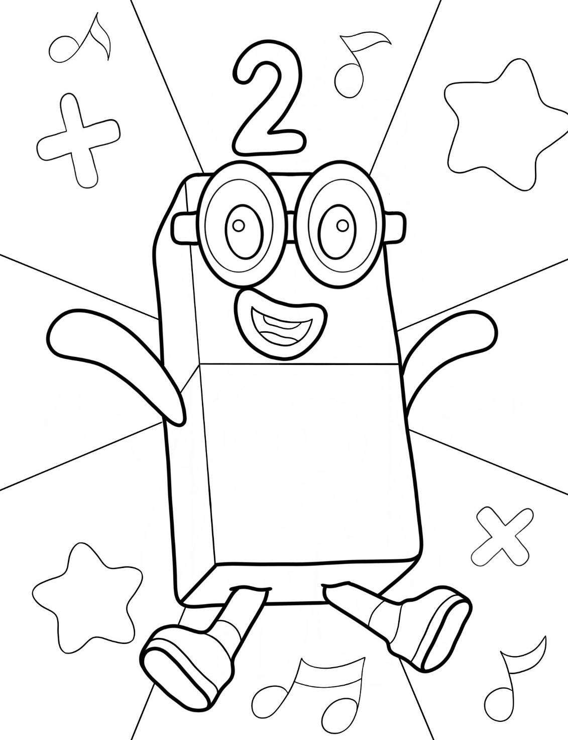 Dibujos para colorear e imprimir Numberblocks