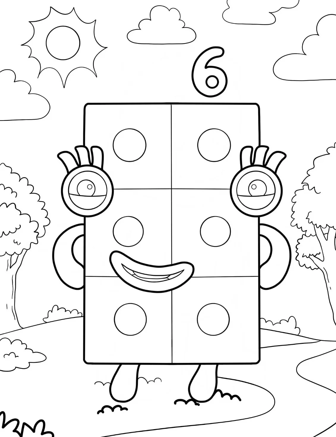 Dibujos para colorear e imprimir Numberblocks