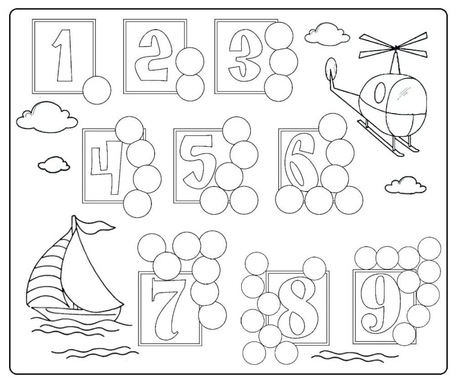 Dibujos para colorear e imprimir Numbers