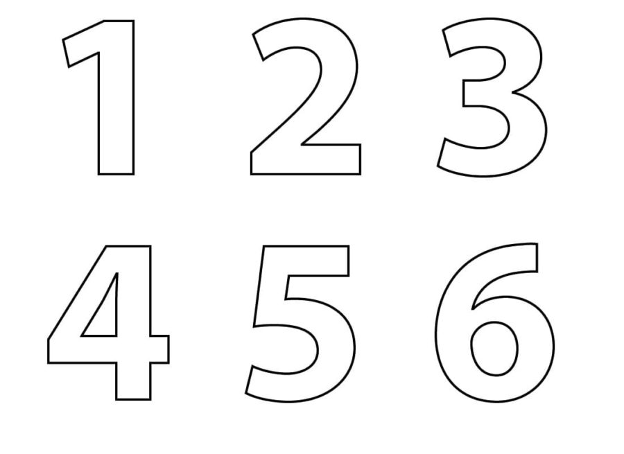 Dibujos para colorear e imprimir Numbers