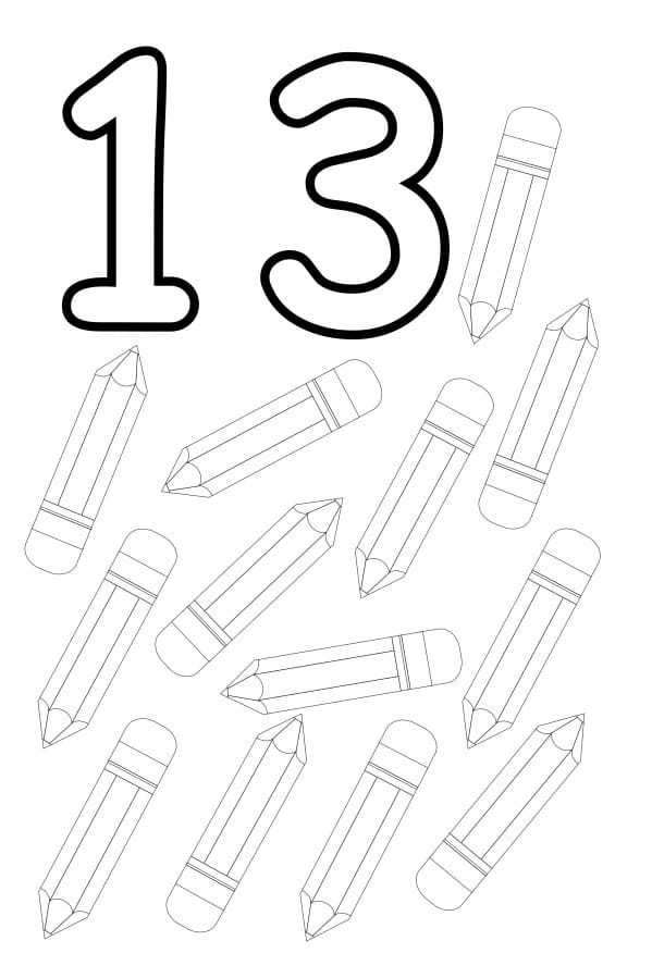 Dibujos para colorear e imprimir Numbers