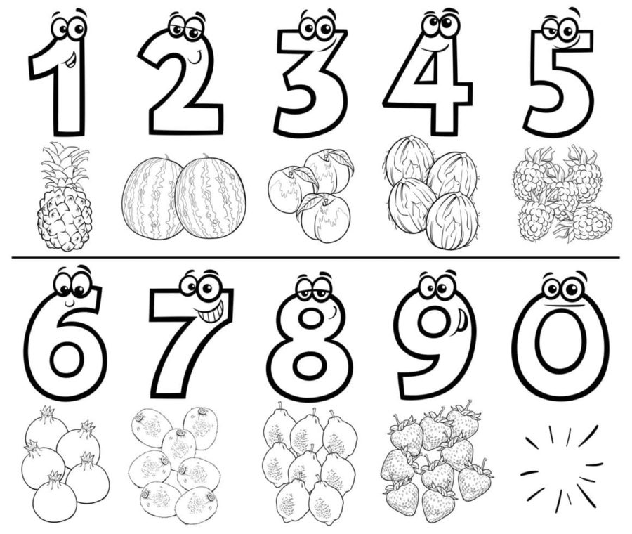 Dibujos para colorear e imprimir Numbers