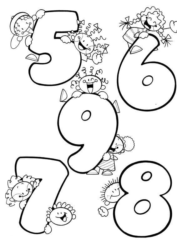 Dibujos para colorear e imprimir Numbers