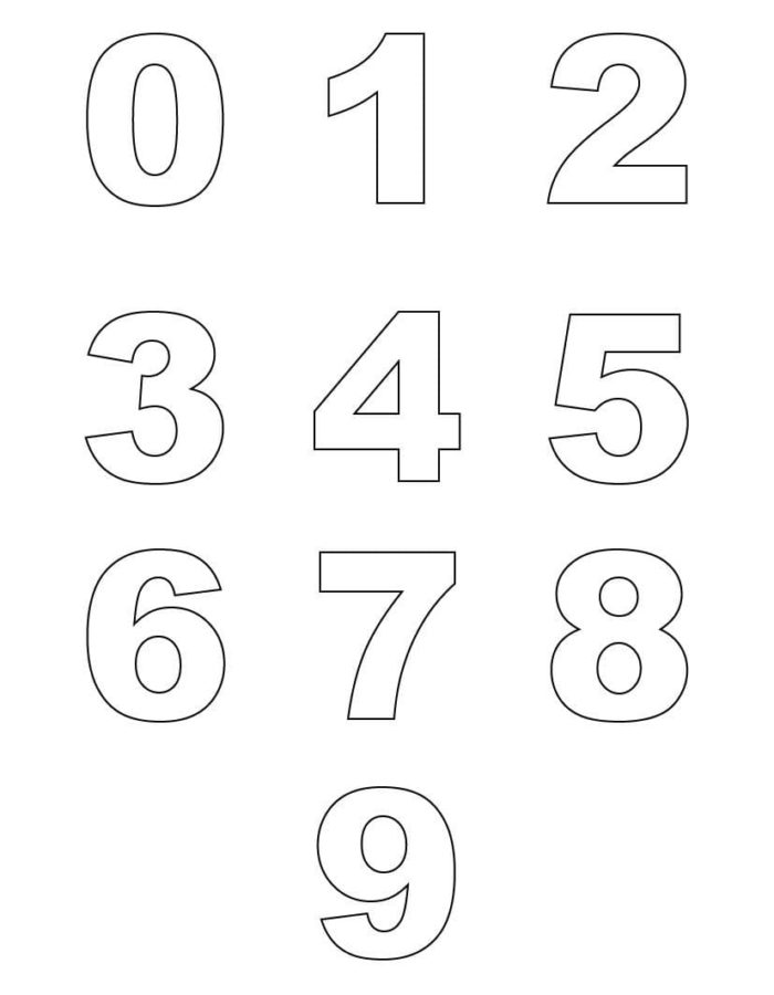 Dibujos para colorear e imprimir Numbers