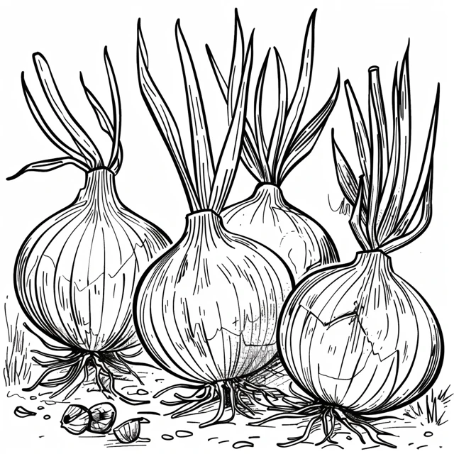 Dibujos para colorear e imprimir Onion