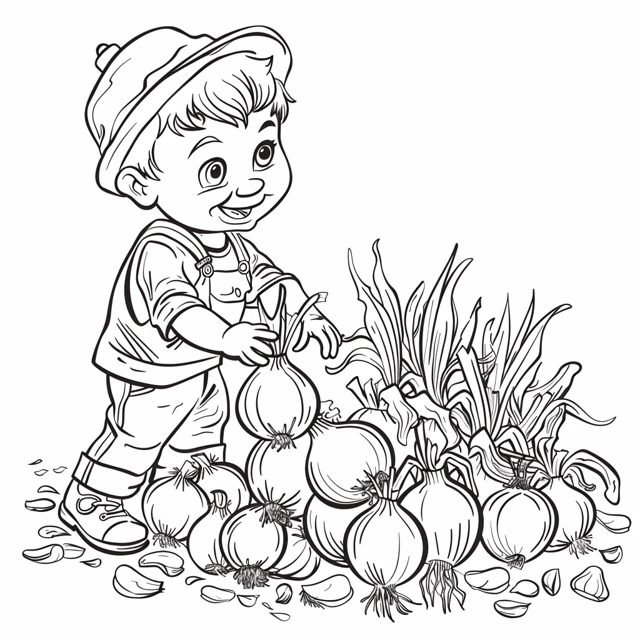 Dibujos para colorear e imprimir Onion