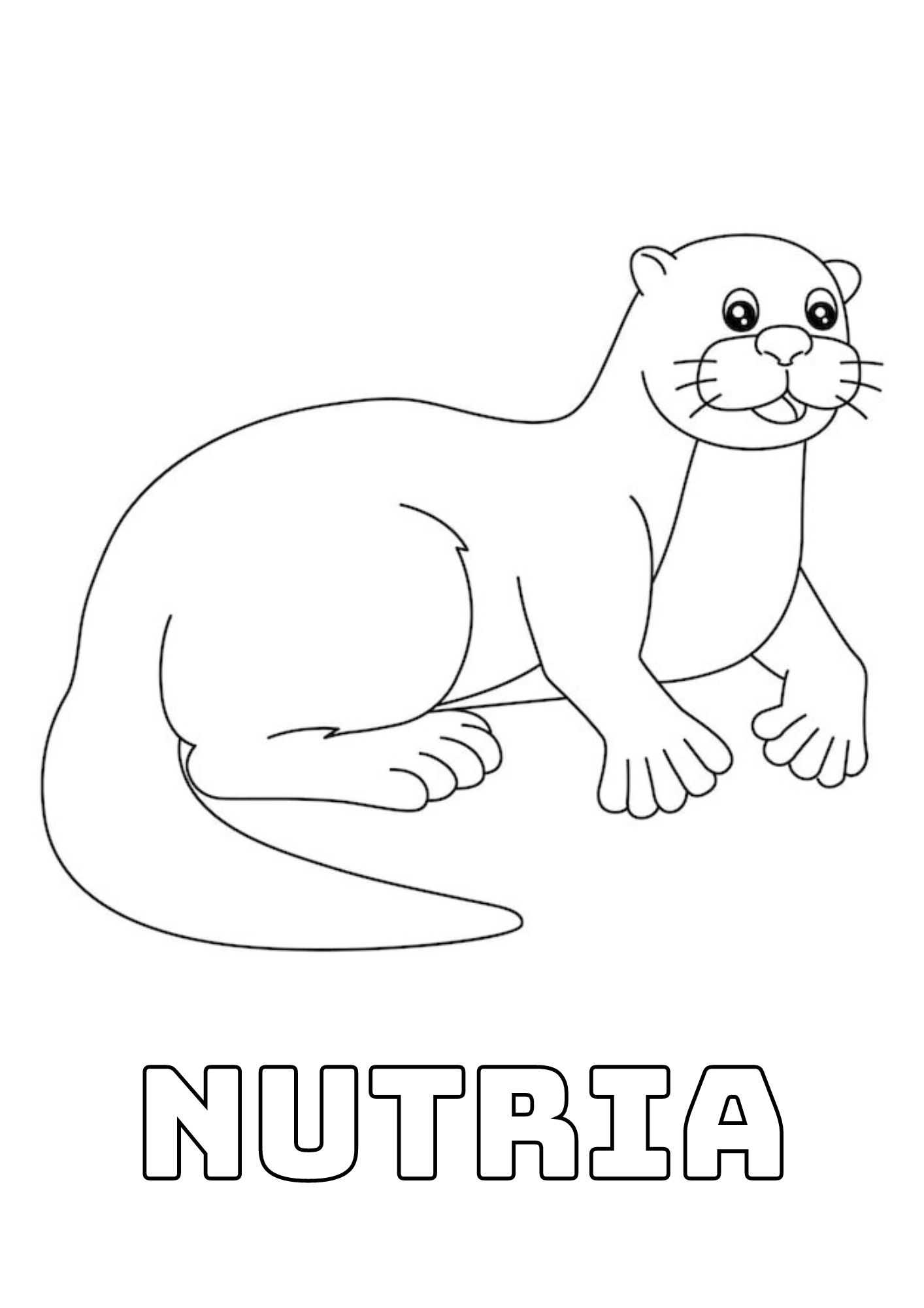 Dibujos para colorear e imprimir Otters