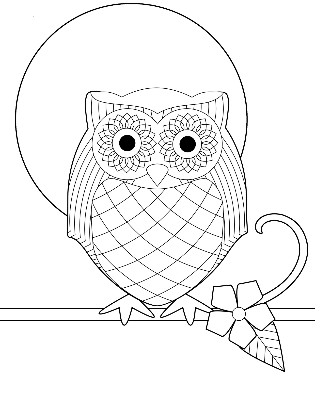 Dibujos para colorear e imprimir Owl