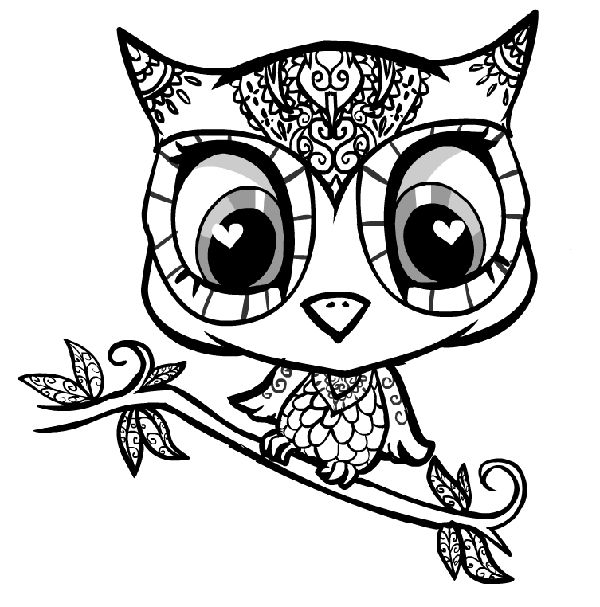 Dibujos para colorear e imprimir Owl