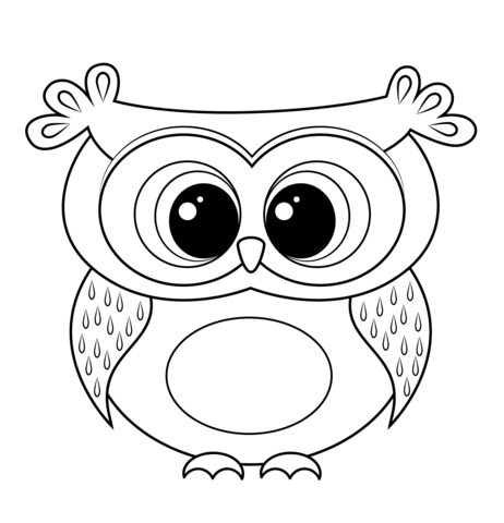 Dibujos para colorear e imprimir Owl