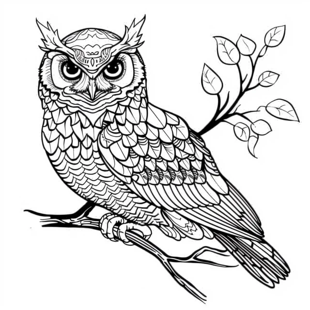 Dibujos para colorear e imprimir Owl