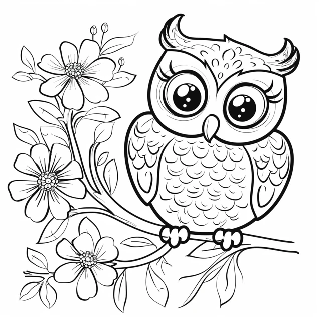 Dibujos para colorear e imprimir Owl