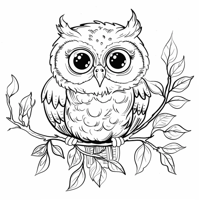 Dibujos para colorear e imprimir Owl