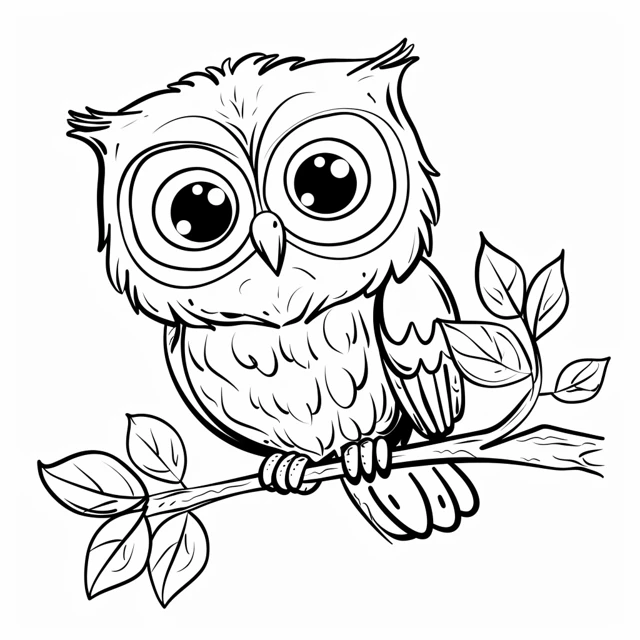 Dibujos para colorear e imprimir Owl