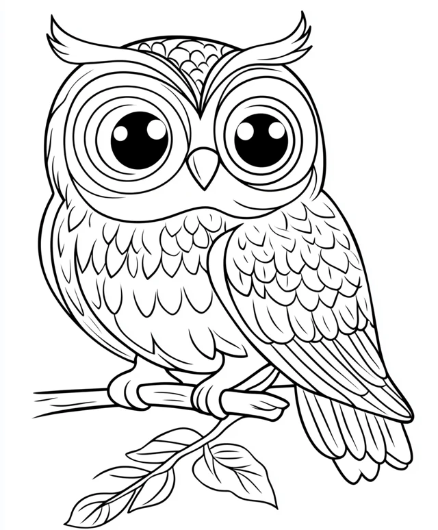 Dibujos para colorear e imprimir Owl