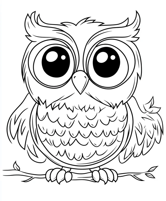 Dibujos para colorear e imprimir Owl