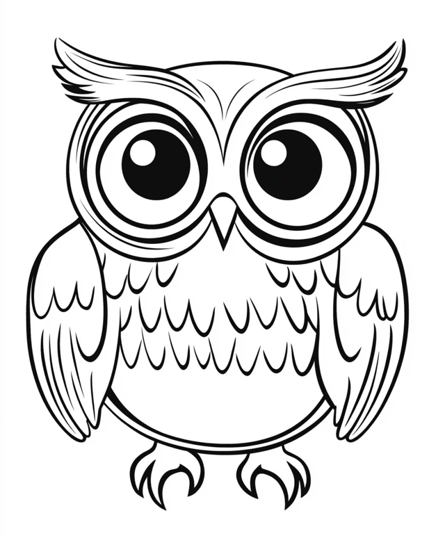 Dibujos para colorear e imprimir Owl