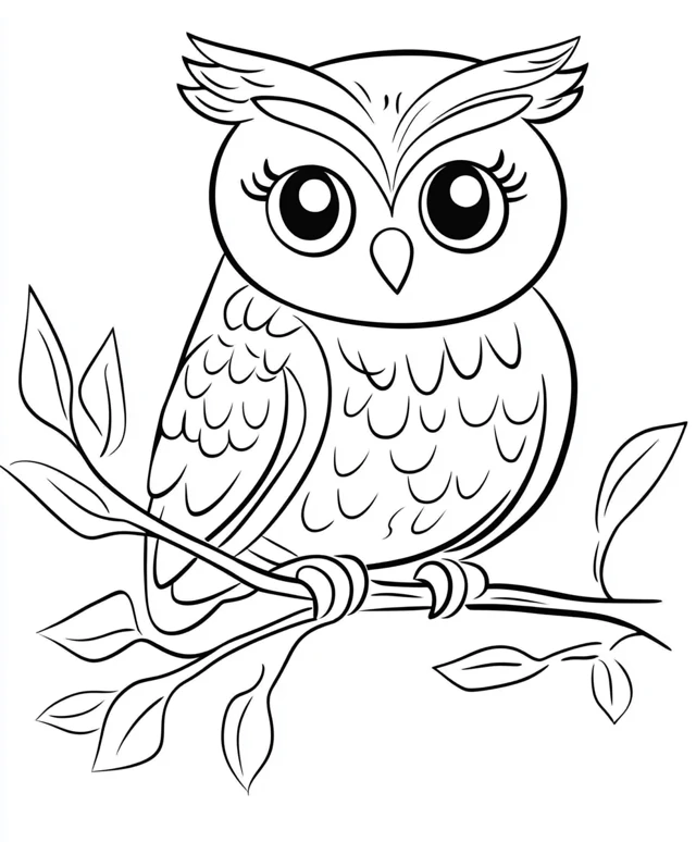 Dibujos para colorear e imprimir Owl