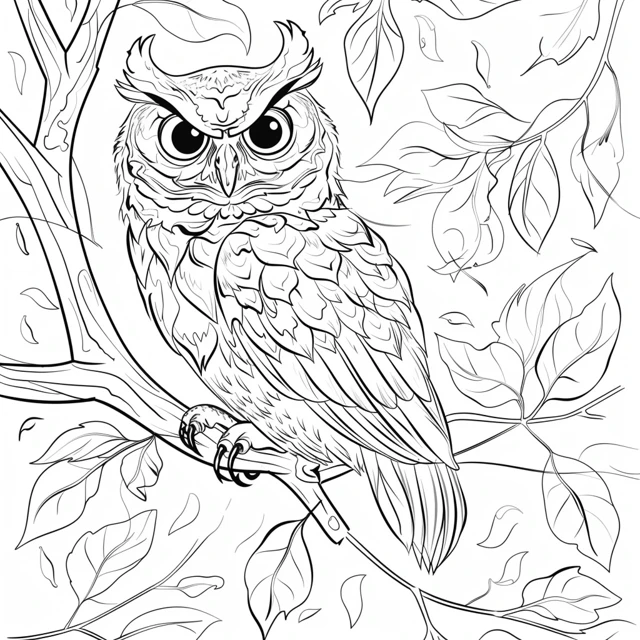 Dibujos para colorear e imprimir Owl