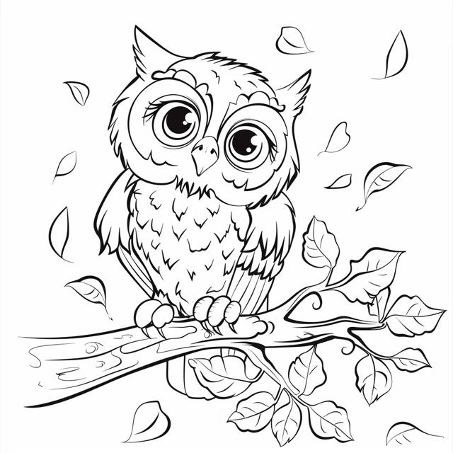 Dibujos para colorear e imprimir Owl