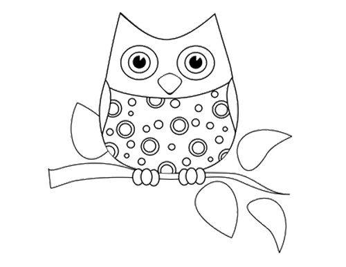 Dibujos para colorear e imprimir Owl