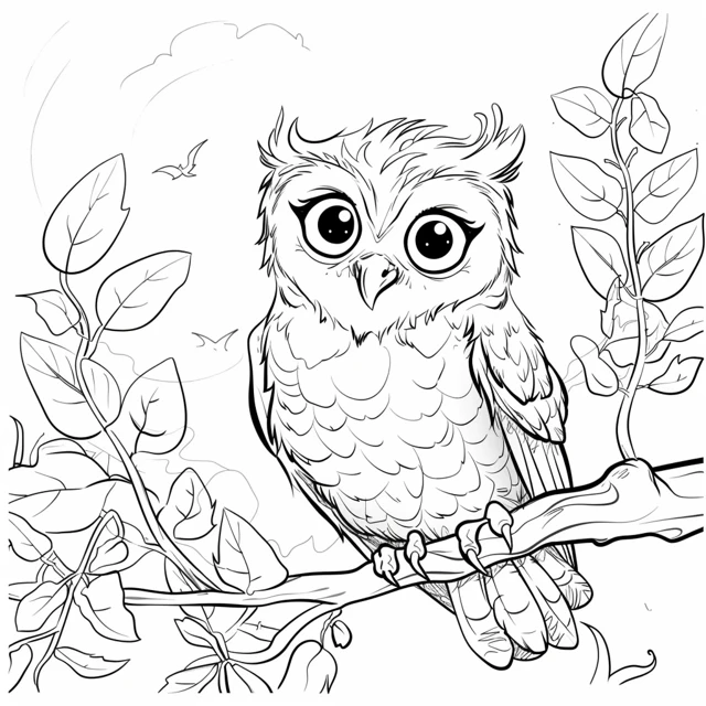 Dibujos para colorear e imprimir Owl