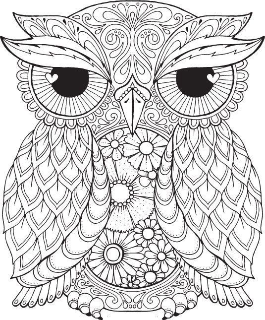 Dibujos para colorear e imprimir Owl