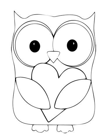 Dibujos para colorear e imprimir Owl