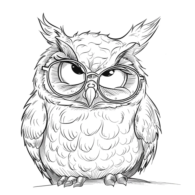 Dibujos para colorear e imprimir Owl