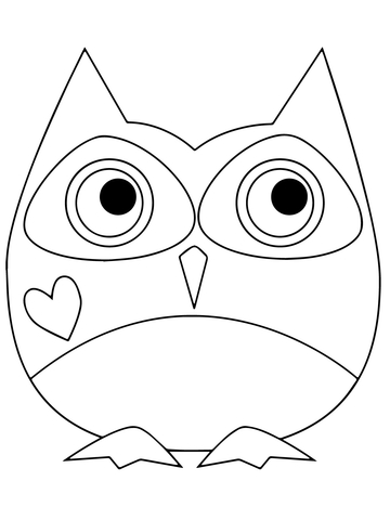 Dibujos para colorear e imprimir Owl