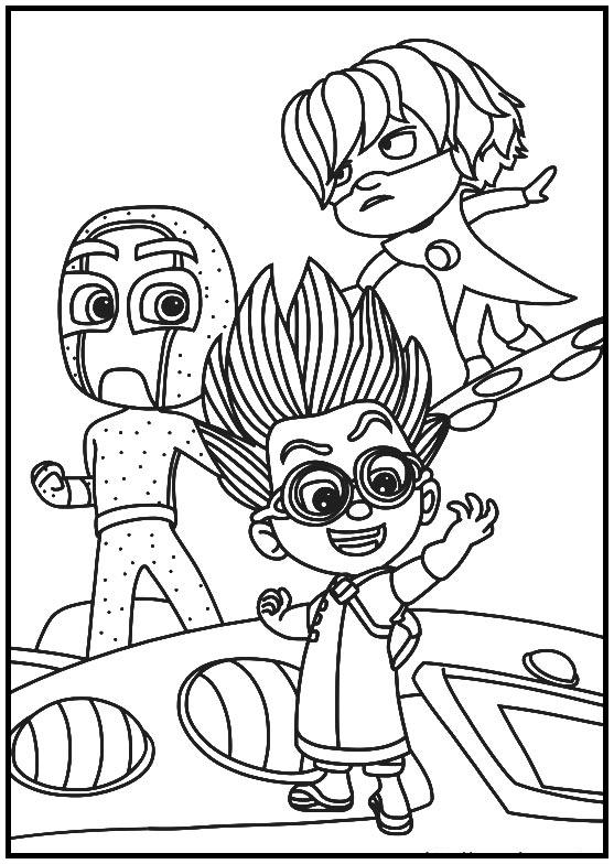 Dibujos para colorear e imprimir Pj Masks