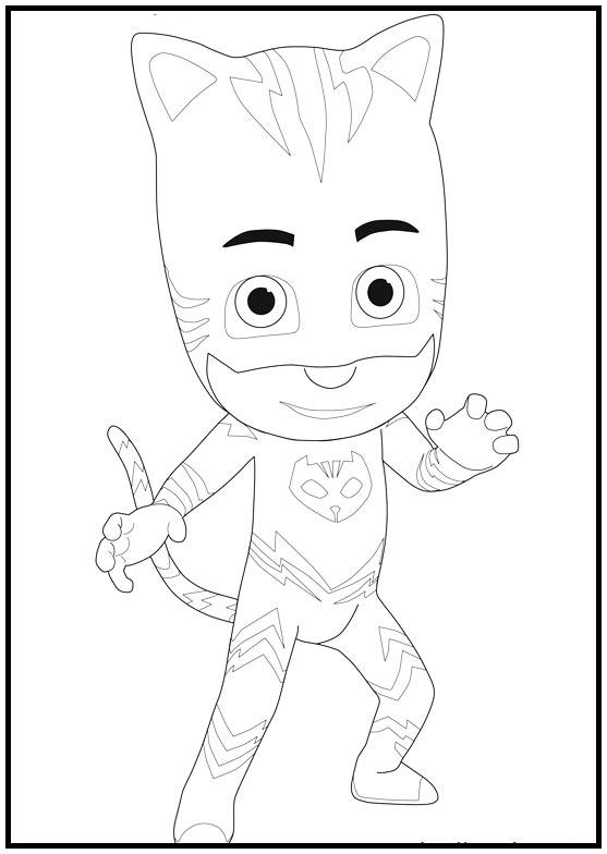 Dibujos para colorear e imprimir Pj Masks