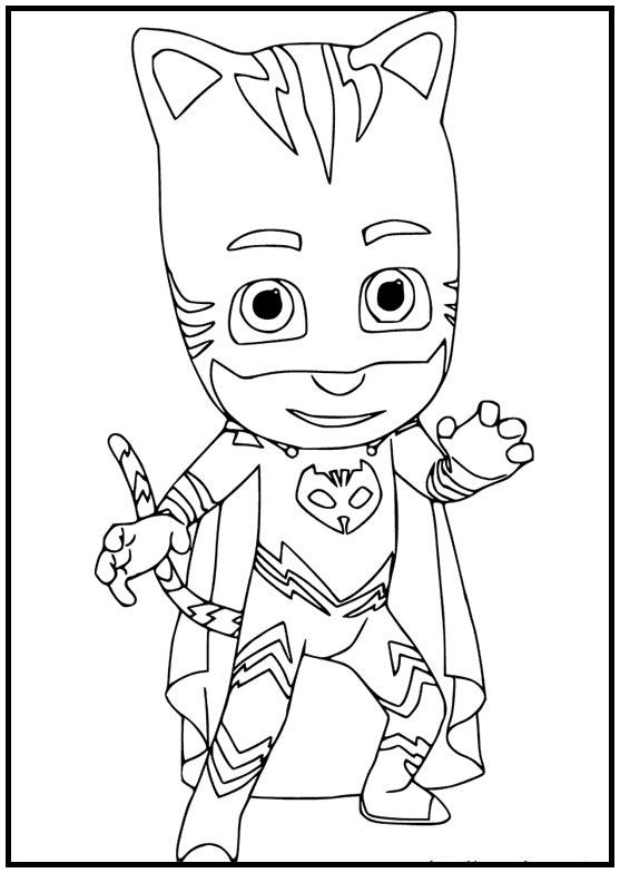 Dibujos para colorear e imprimir Pj Masks