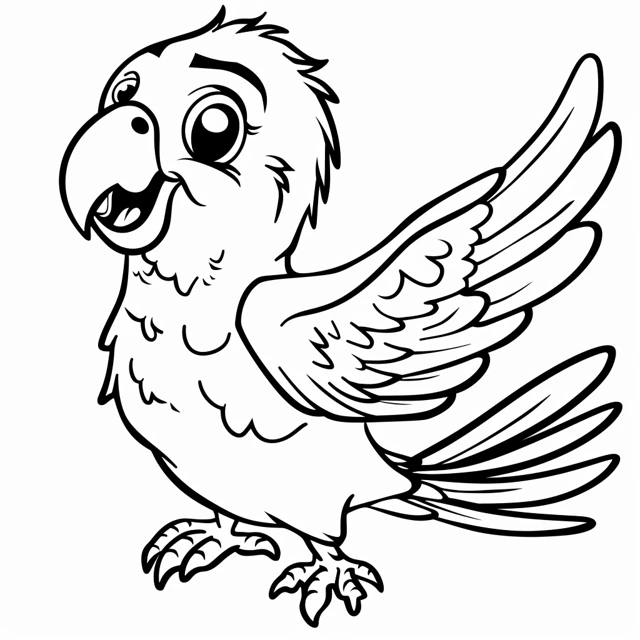 Dibujos para colorear e imprimir Parrot